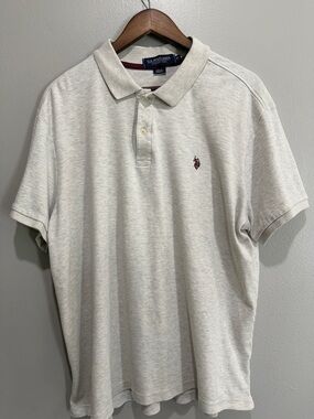 U.S. Polo Assn. Light Cream Polo size XL